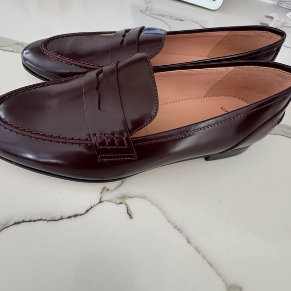 J.Crew Beet Academy Penny Loafers Size 9 - Picture 5 of 8